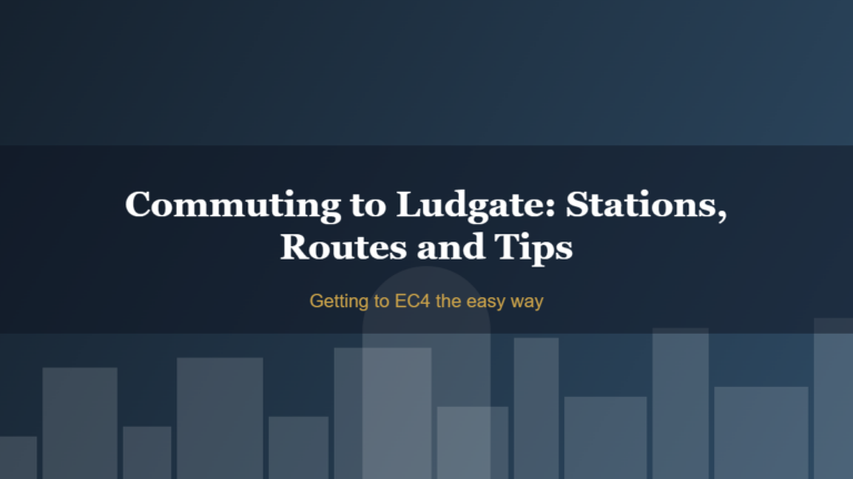 Commuting to Ludgate: Stations, Routes and Tips